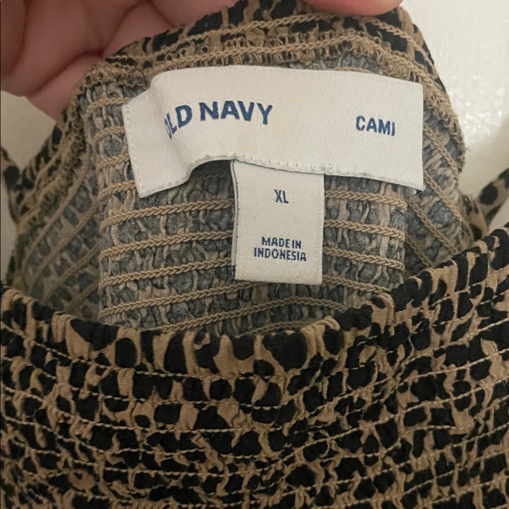 Old Navy Brown Leopard Print Midi Dress - Picture 4 of 4